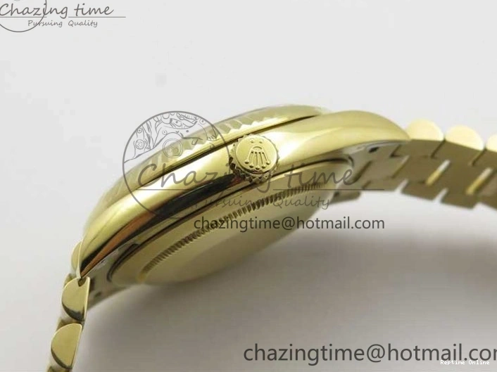 1218 Day-Date 40mm 228239 BP New Dial Version 904 YG Silver Stick Markers Dial on YG President Bracelet A Sophisticated 2807